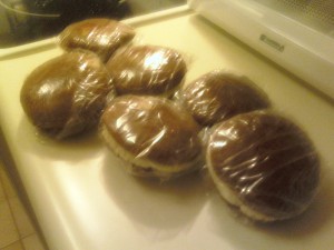 Whoopies all wrapped up!